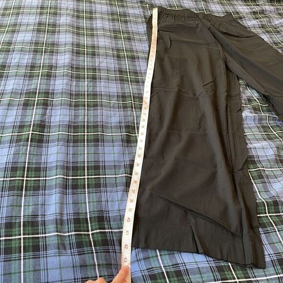 Madewell Drawstring Wide-Leg Pants True Black Women Size S - Picture 15 of 16